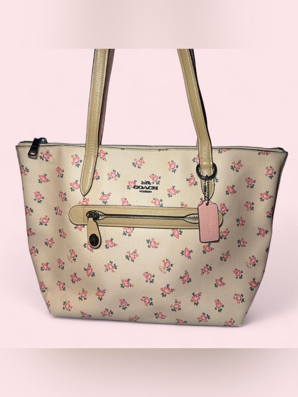 Coach Taylor Tote with Floral Bloom Print (Style No. 27165)